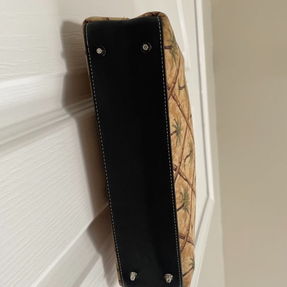 Palm Tree/Bamboo Print Purse with Matching Wallet - NWOT - Picture 3 of 9